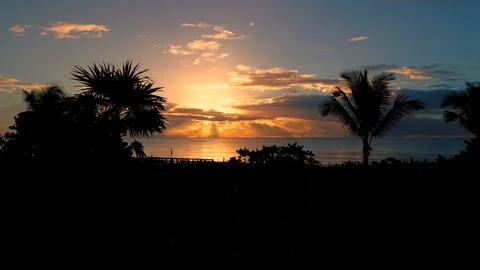 Tulum Mexico Sunset Stock Footage 90012665