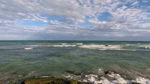Tulum, panoramic view of the beach Stock Footage 229740428