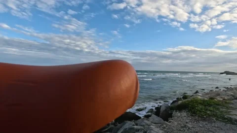 Tulum, panoramic view of the beach Stock Footage 229740475