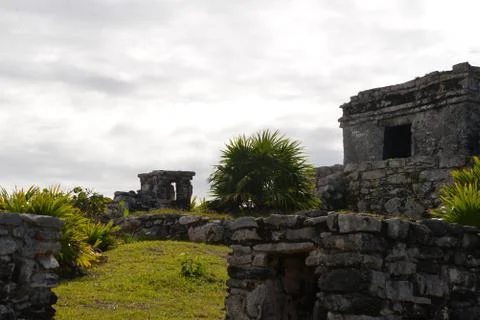 Tulum Ruins Day 写真素材