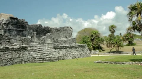 Tulum ruins Mexico Stock Footage 40976473