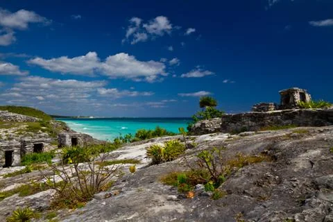 Tulum ruins Stock Photos