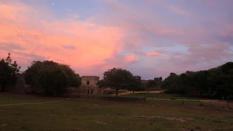 TULUM SUNSET PANNING Stock Footage 95642667