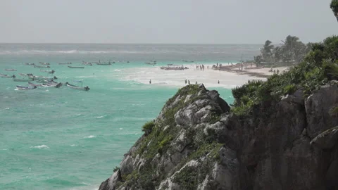 Tulum's Beach , Mexico Stock Footage 152620816