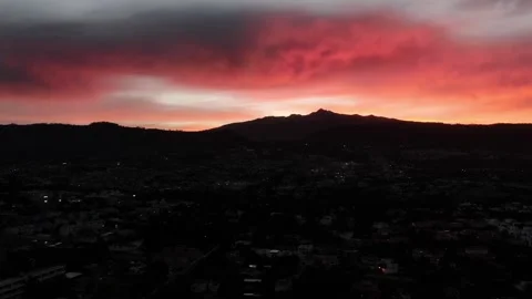 Tumbaco ilalo sunset Stock Footage 164556193