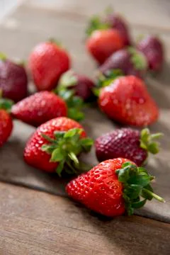 Tumble of Strawberries 写真素材