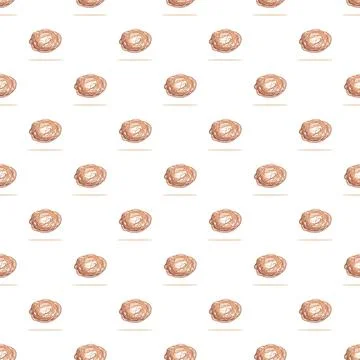Tumbleweed pattern flowing across white background Stock Illustration