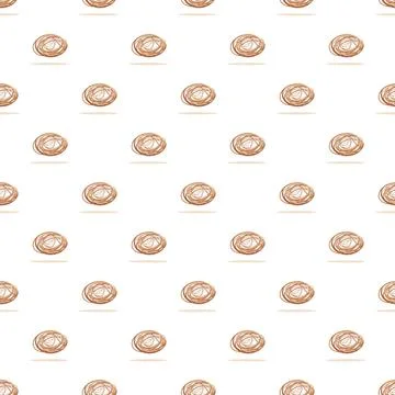 Tumbleweed pattern representing dry desert landscape concept Stock Illustration