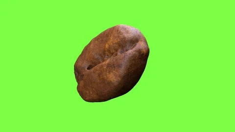 Tumbling close up coffee bean roasted by flames. Stock Footage 93779510