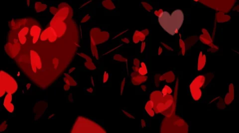 Tumbling Hearts Stock Footage 8506557