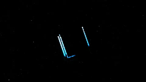 Tumbling Plasma Square in Space:  Looping Video stock 33373215