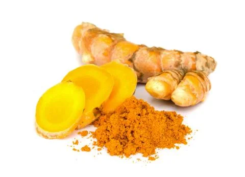 Tumeric and tumeric  powder. Photos