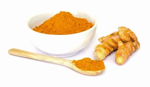 Tumeric   powder. Stock Photos