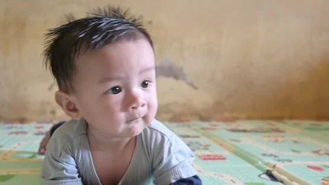 Tummy time Stock Footage 250447038