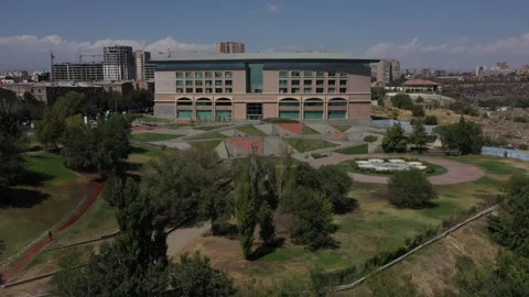 TUMO building by drone 12 Stock Footage 335840189