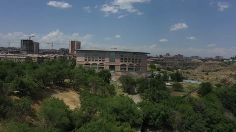 TUMO building by drone 3 Video stock 335840048