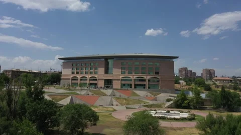 TUMO building by drone 4 Video stock 335839995
