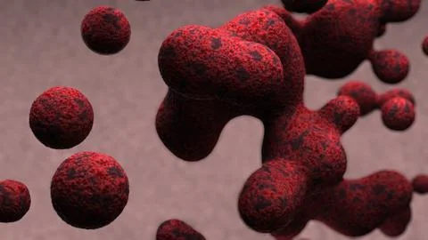 Tumor Cell Model Illustrazione stock