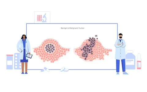 Tumor cells concept Stock Illustration
