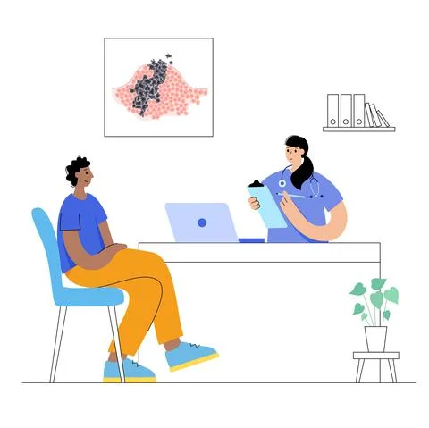 Tumor cells concept Stock Illustration