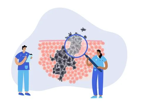 Tumor cells concept Stock Illustration