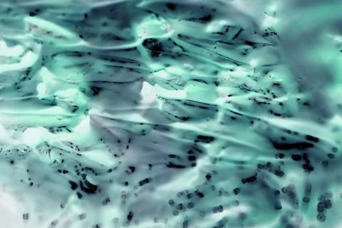 Tumor cells under a microscope. Tissues affected by cancer cells under a micr Stock Photos