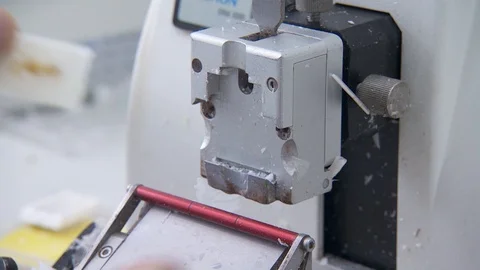 The tumor is cut with a very sharp knife. glass with a fragment of the tumor. Video stock 113685815