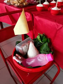 Tumpeng, offering Stock Photos