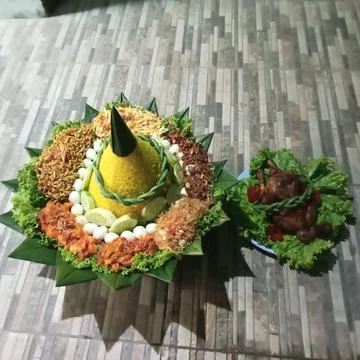 Tumpeng Foto stock