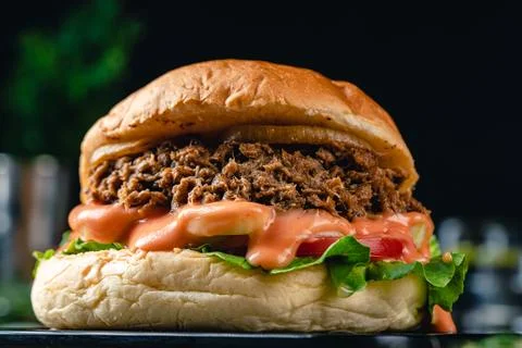 Tuna Burger 스톡 사진