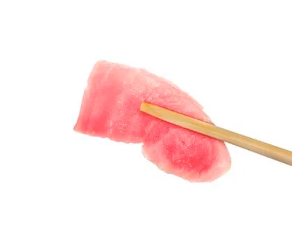 Tuna isolated white background Stock Photos