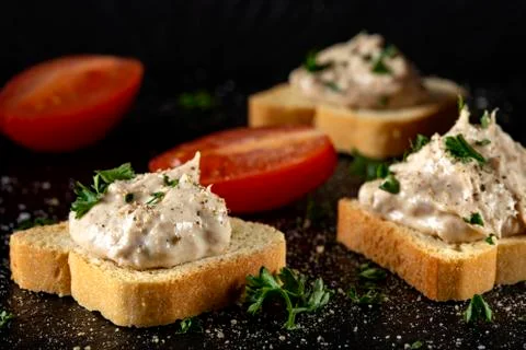 Tuna paste spread Foto stock