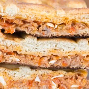 Tuna pie Stock Photos