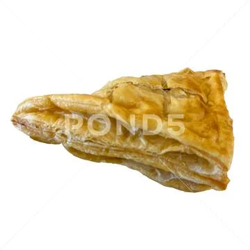 Tuna pie on white background-1 PSD Template