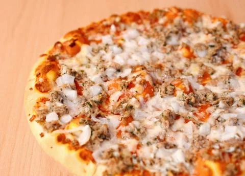Tuna Pizza Stockfoto's