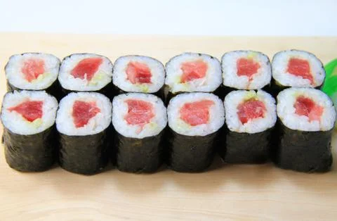 Tuna rolls Stock Photos