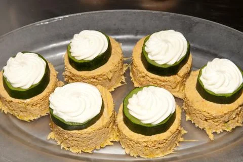 Tuna rolls Foto stock
