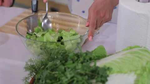 Tuna salad 6 Stock Footage 312948819