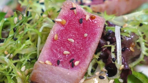 Tuna salad. Stock Footage 131131560