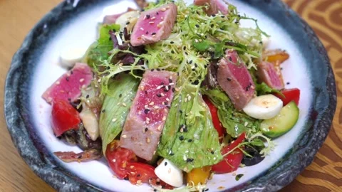 Tuna salad. Stock Footage 131131564