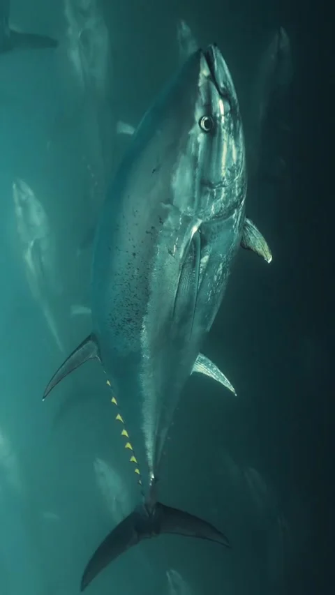 Tuna in the sea Stock Footage 320331826