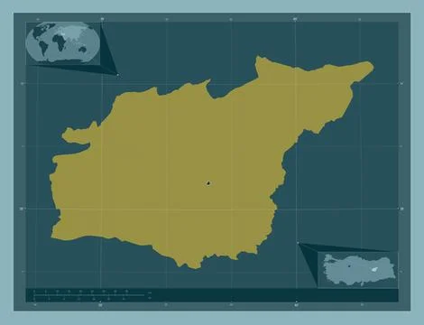 Tunceli, Turkiye. Solid color shape Stock Illustration