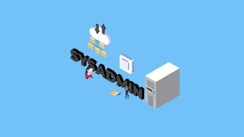 Tune and optimize cloud server or data center Stock Footage 245824940