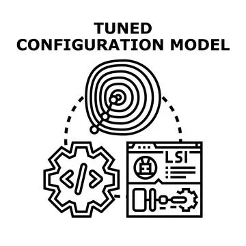 Tuned configuration model for software development optimization Ilustración de archivo