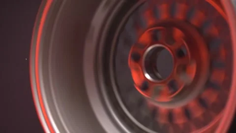 Tuned understated car, the effect of automatic rotation on a long exposure Vídeo Stock 282511942