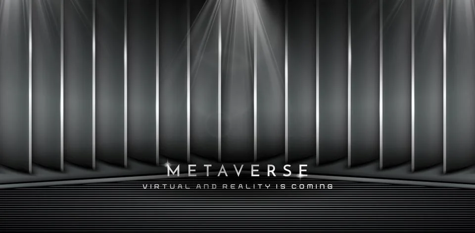 Tunel dark silver Stock Illustration
