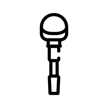 Tuner for violin line icon vector illustration イラスト素材