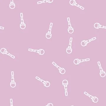 Tuner for violin line vector seamless pattern 스톡 일러스트