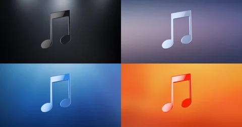 Tunes 3d Icon Stock Footage 69986980