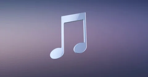 Tunes Silver 3d Icon Video stock 69986910